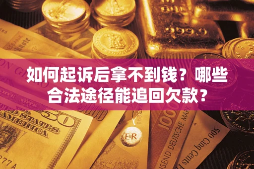 武汉如何起诉后拿不到钱？哪些合法途径能追回欠款？