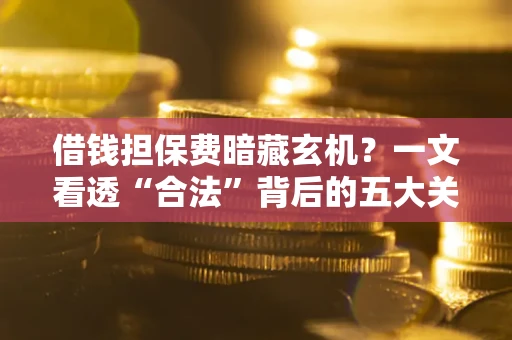 武汉借钱担保费暗藏玄机？一文看透“合法”背后的五大关键陷阱