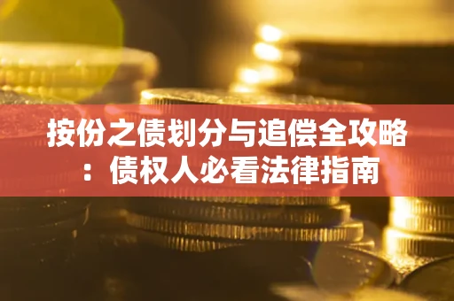 武汉按份之债划分与追偿全攻略：债权人必看法律指南