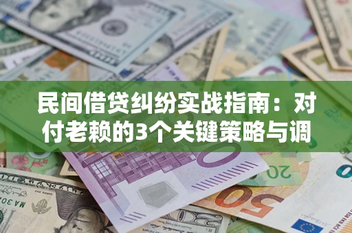 武汉民间借贷纠纷实战指南：对付老赖的3个关键策略与调解盲区解析