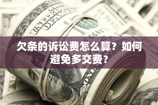 武汉欠条的诉讼费怎么算？如何避免多交费？
