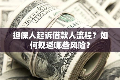 武汉担保人起诉借款人流程？如何规避哪些风险？