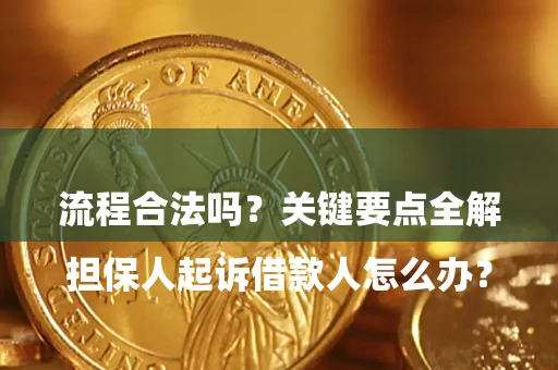 武汉

担保人起诉借款人怎么办？流程合法吗？关键要点全解析