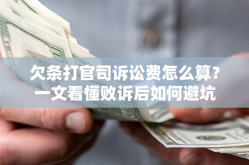 武汉欠条打官司诉讼费怎么算？一文看懂败诉后如何避坑