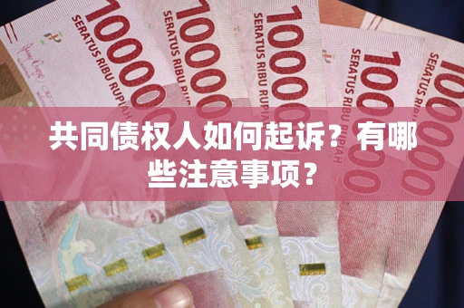 武汉共同债权人如何起诉？有哪些注意事项？