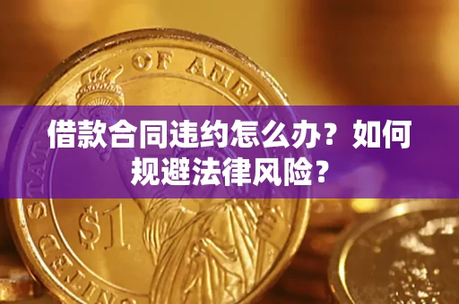武汉借款合同违约怎么办？如何规避法律风险？