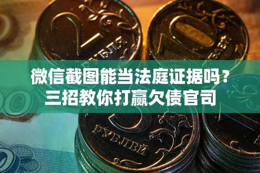 武汉微信截图能当法庭证据吗？三招教你打赢欠债官司